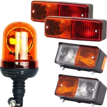 ZESTAW LAMP PRZEDNICH TYLNCH FERGUSON Z KOGUTEM