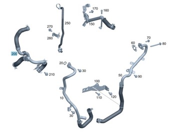 PŘÍVOD KAPALINY CHLADÍCÍHO MERCEDES A6542031802 OM654