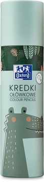 KREDKI OŁÓWKOWE W TUBIE OXFORD KIDS 24+2 KOLORY MIX KOLOR