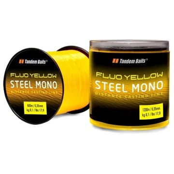 Żyłka Tandem Baits Mono Fluo Żółta 0,30 mm x 1200 m