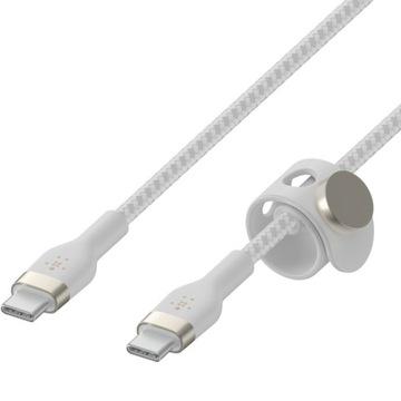 Гибкий кабель Belkin Boost Pro USB-C — USB-C, 60 Вт, 3 м, нейлоновая оплетка