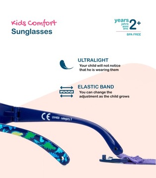 Okulary Kiddus Surfer - Dino