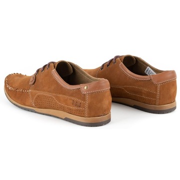 Buty Męskie skórzane mokasyny 875 camel 41