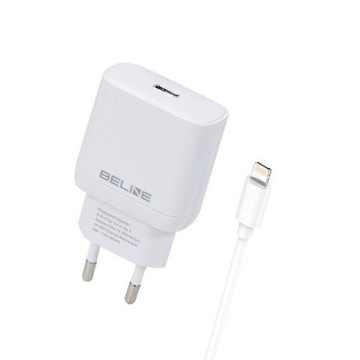 Szybka ładowarka sieciowa USB-C z kablem do iPhone Lightning 30W GaN PD