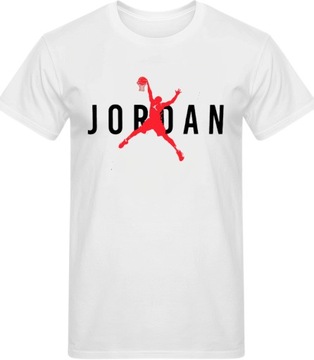 Koszulka męska z napisem nadrukiem modna koszykarska T-shirt męski