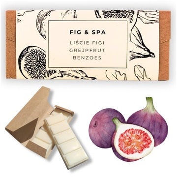 WOSK 100% SOJOWY - DO KOMINKA ZAPACHOWEGO WAX MELT - FIG & SPA 50G