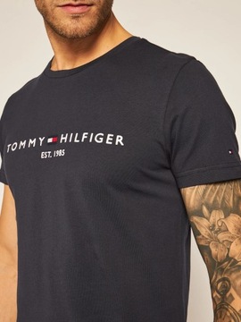 TOMMY HILFIGER koszulka meska tshirt meski est 1985 granatowy r.XL