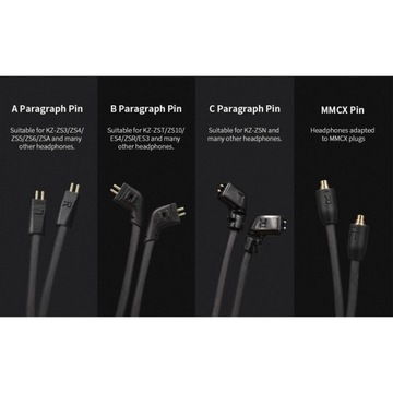 Кабель Bluetooth для наушников KZ, контакт B, абзац
