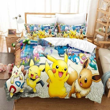КОМПЛЕКТ ПОСТЕЛЬНОГО БЕЛЬЯ ИЗ МИКРОФИБРЫ Pokémon 160x200 70x80
