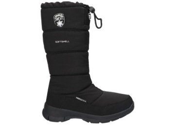 AMERICAN CLUB SN11 УТЕПЛЕННЫЕ СНЕЖНЫЕ БОТИНКИ ЖЕНСКАЯ ЗИМНЯЯ ОБУВЬ ЧЕРНАЯ 38