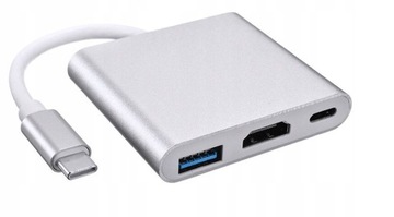 Многопортовый адаптер HUB USB-C — HDMI 4K, USB 3.0 и USB-C PD OTG ДЛЯ ТЕЛЕФОНА