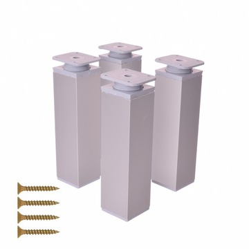 NÓŻKA STOPKA MEBLOWA ALUMINIOWA H-150 4szt.
