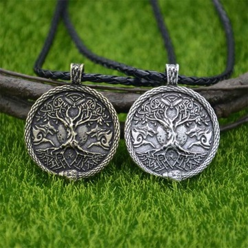 Ожерелье «Древо жизни Уроборос» «Викинг-волк»