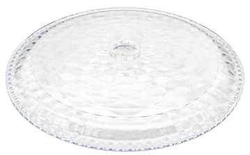 ТАРЕЛКА ОДНОЯРУСНАЯ С ЛАМПОЙ 30СМ ДЛЯ ТОРТА, ПЕЧЕНЬЯ, ФРУКТОВ, ПОДДОН, КРЫШКА