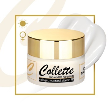 Натуральный укрепляющий крем для век Collette против морщин