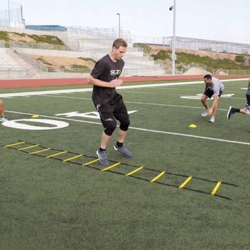 ТРЕНИРОВОЧНАЯ ЛЕСТНИЦА ДЛЯ КООРДИНАЦИОННЫХ УПРАЖНЕНИЙ ТОЧНЫЙ ФУТБОЛЬНЫЙ ТРЕНАЖЕР 6 м