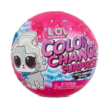 LOL PETS COLOR CHANGE lalka suprise DUŻA KULA MGA