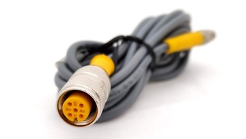 Przewód M12 4-pin żeński prosty PVC 2m TURCK
