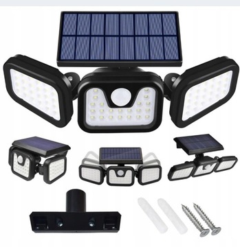 LAMPA SOLARNA LATARNIA ULICZNA COB 120LED PANEL