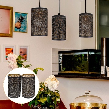 OKRĄGŁY ŻYRANDOL RETRO LAMPA BIURKOWA KLOSZ LAMPY PODŁOGOWEJ DEKORACJA SUFI