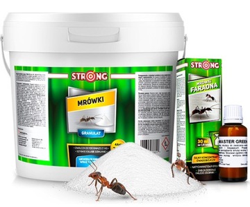 NAJLEPSZY ŚRODEK NA MRÓWKI GRANULAT 2,5 KG + OPRYSK NA MRÓWKI FARAONA 30 ml
