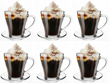 KPL SZKLANKI do kawy LATTE herbaty 6 szt.