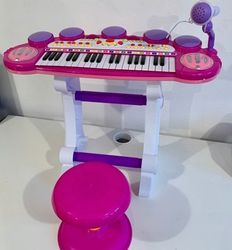 Синяя клавиатура + малый барабан + музыкальный набор