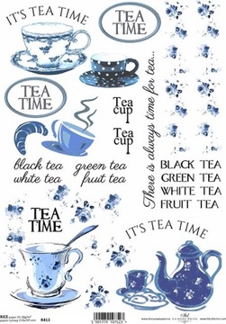 Papier ryżowy A4 R0413 - tea time