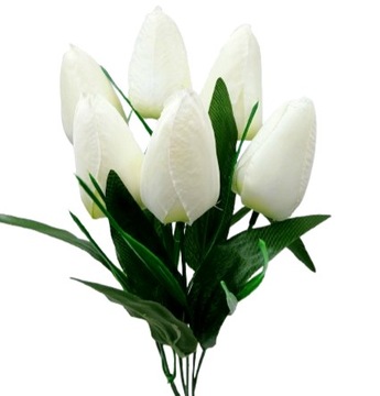 TULIPANY BUKIET TULIPANÓW tulipan sztuczne kwiaty do wazonu 6 kwiatów