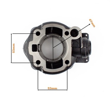 КОМПЛЕКТ ЦИЛИНДР + ГОЛОВКА. 2T 70CCM (47 мм) - ЖИДКОСТЬ - AM6 MINARELLI, YAMAHA, PEU