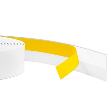 Listwa Maskująca PVC 30mm, do okien, samoprzylepna, biała, 5m, płaskownik