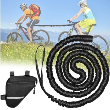 БУКСИРОВКА ДЛЯ ВЕЛОСИПЕДА ДЕТСКИЙ ВЕЛОСИПЕД, САМОБВИВАЮЩИЙСЯ, 2,5М