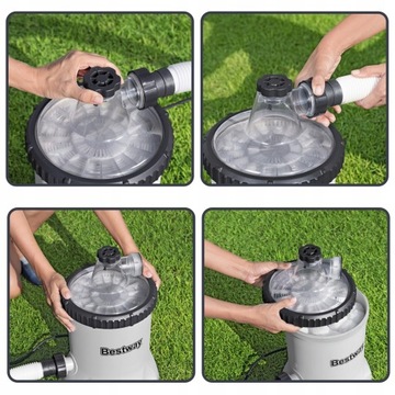 Pompa Filtrująca Filtr do Basenu 5678L/h na Kulki Filtracyjne Bestway 58870