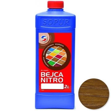 Bejca nitro do drewna SOPUR 2l brunat 22-25