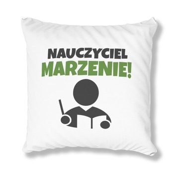 PODUSZKA BIAŁA PDM DLA NAUCZYCIELA 04 PREZENT