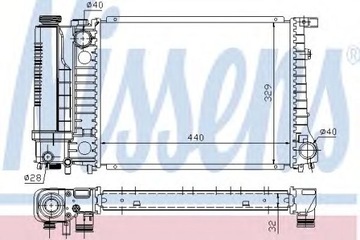 Жидкостный радиатор/отдельные детали NISSENS 60735