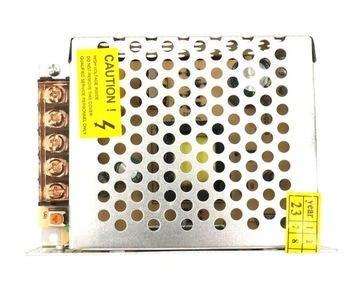 ZASILACZ LED 12V 60W 5A Montażowy Modułowy Przemysłowy Do Taśm MONO RGB