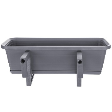 БАЛКОННАЯ ЯЩИКА ЦВЕТОЧНЫЙ ГОРШОК ЦВЕТОЧНЫЙ ВАЗ 50см РУЧКИ ПОДСТАВКА БАЛКОННАЯ БАЛЮСТРАДА