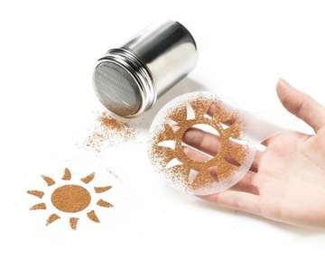 ШЕЙКЕР + ШАБЛОНЫ ДЛЯ КОФЕ ТОРТЫ ДЕСЕРТЫ В ПОДАРОК