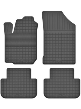 Черные резиновые коврики для автомобиля - 2 см квадратный край КОМБИНИРОВАННЫЙ
