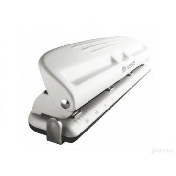 DZIURKACZ METALOWY Z LINIJKĄ 10 kartek 4 DZIURKI