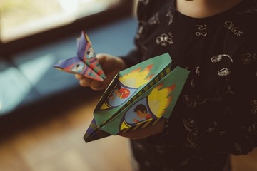 Самолеты оригами 20 штук с лаунчером Janod 6+