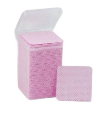 БЕЗПЫЛИ ПЕРФОРИРОВАННЫЕ КОСМЕТИЧЕСКИЕ ПОдушечки В КОРОБКЕ С РОЗАМИ 200ШТ.