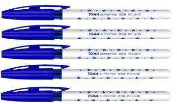 ШАРИКОВАЯ РУЧКА TOM'S STARS TO-059 SUPERFINE BLUE