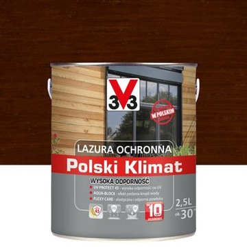 LAZURA V33 POLSKI KLIMAT 10 LAT 2,5L DĄB ZŁOCISTY