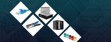 RJ45 Cat. 6A Модуль гнезда UTP Keystone, без инструментов, Netrack, черный