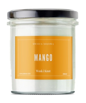 Świeca sojowa MANGO ekologiczna na prezent