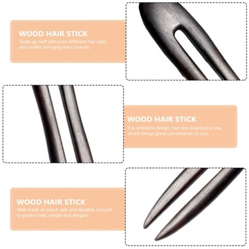 U-ОБРАЗНАЯ ВИЛКА ДЛЯ ВОЛОС ДЕРЕВЯННАЯ ШПИЛЬКА ДЛЯ ВОЛОС U-ОБРАЗНАЯ ВОЛОСЫ