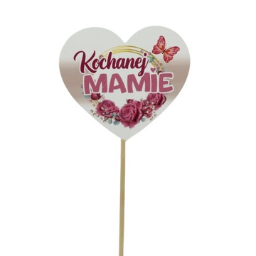 Topper ozdoba dekoracja na piku Dzień Matki 29 cm