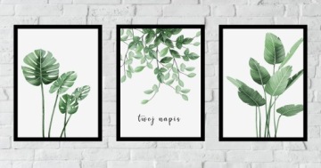 НАБОР РАМКА ДЛЯ ИЗОБРАЖЕНИЯ МОНСТР A3x3 ЛИСТЬЯ ПРИРОДА